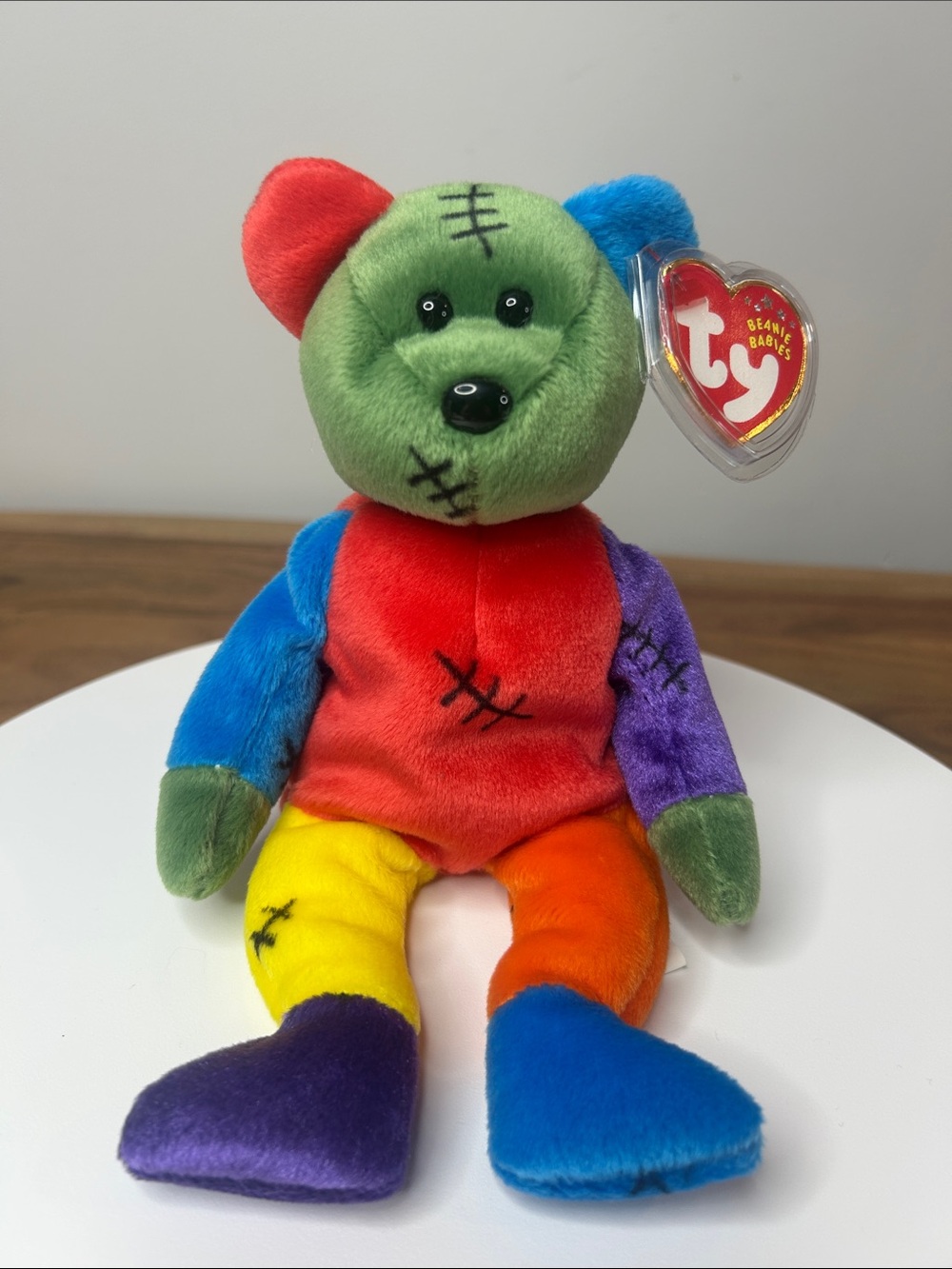 2002 TY Beanie Baby – Frankenteddy the Bear| MWMT Mint Tags | Retired